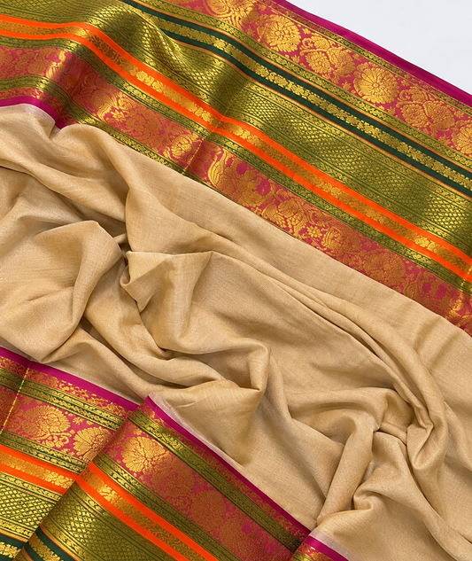 Rukmini Mul cotton saree