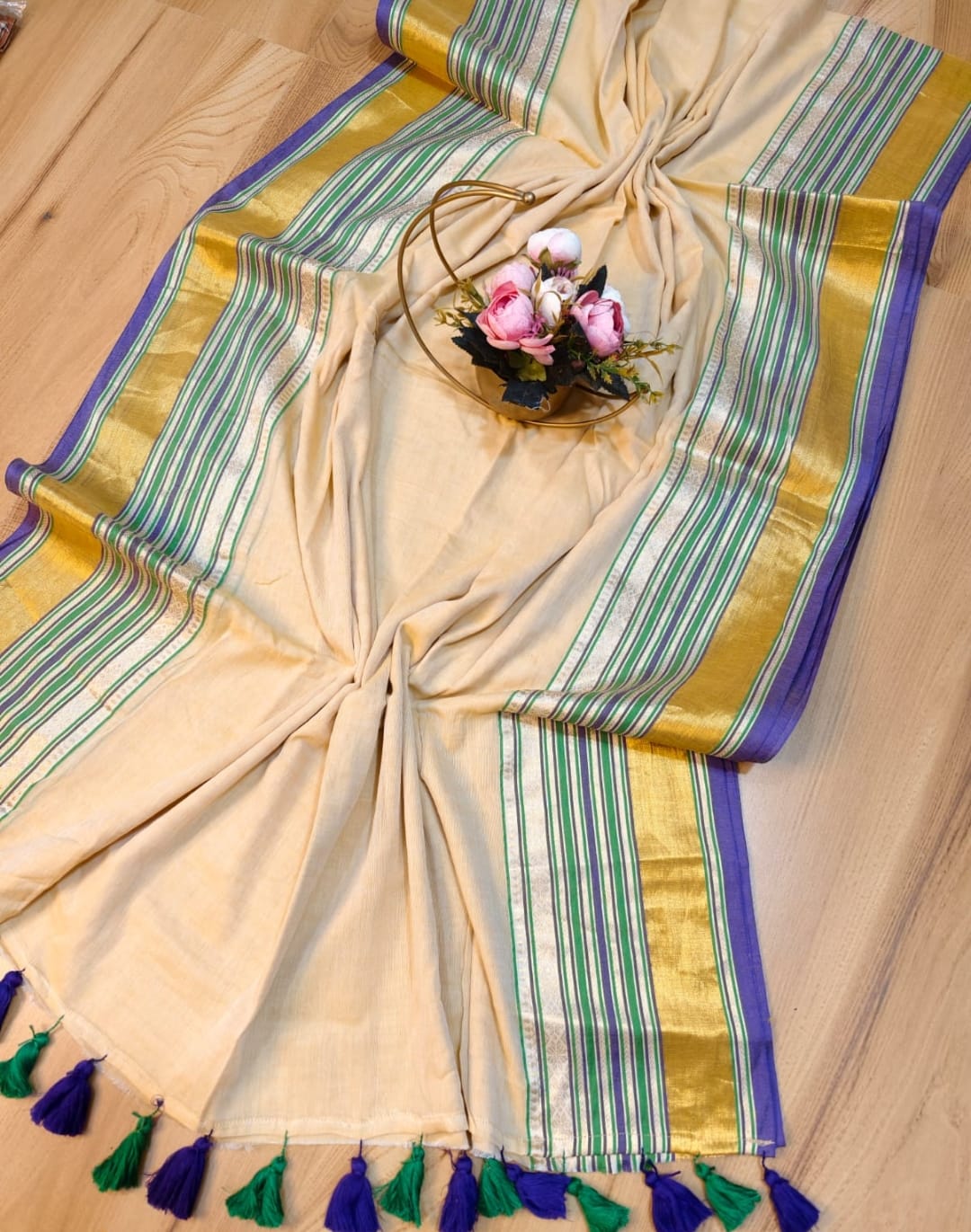 Nalini Mulcotton saree ♥️