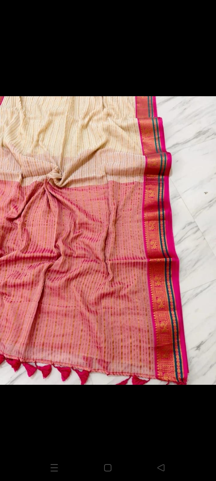 Ganga Mulcotton saree ♥️