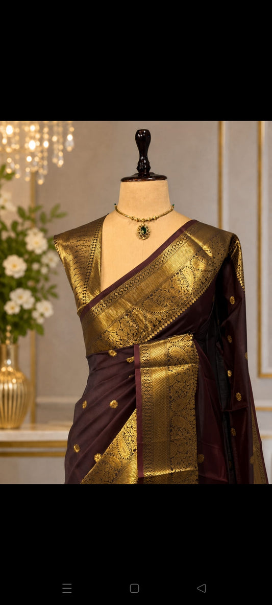 Mrinalini -Semi Kataan silk saree