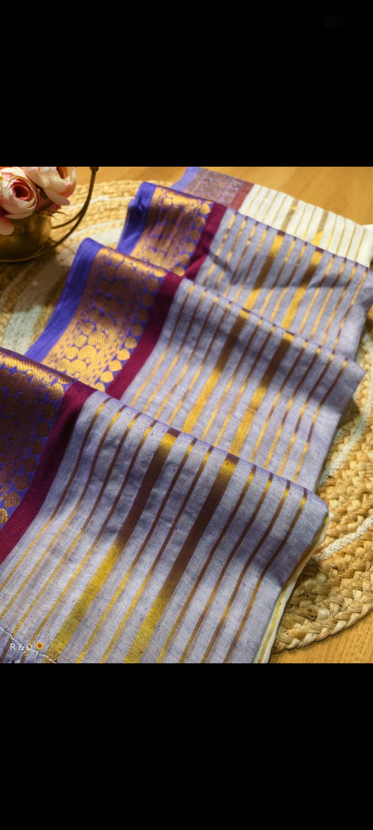Shangupushppam Mul cotton