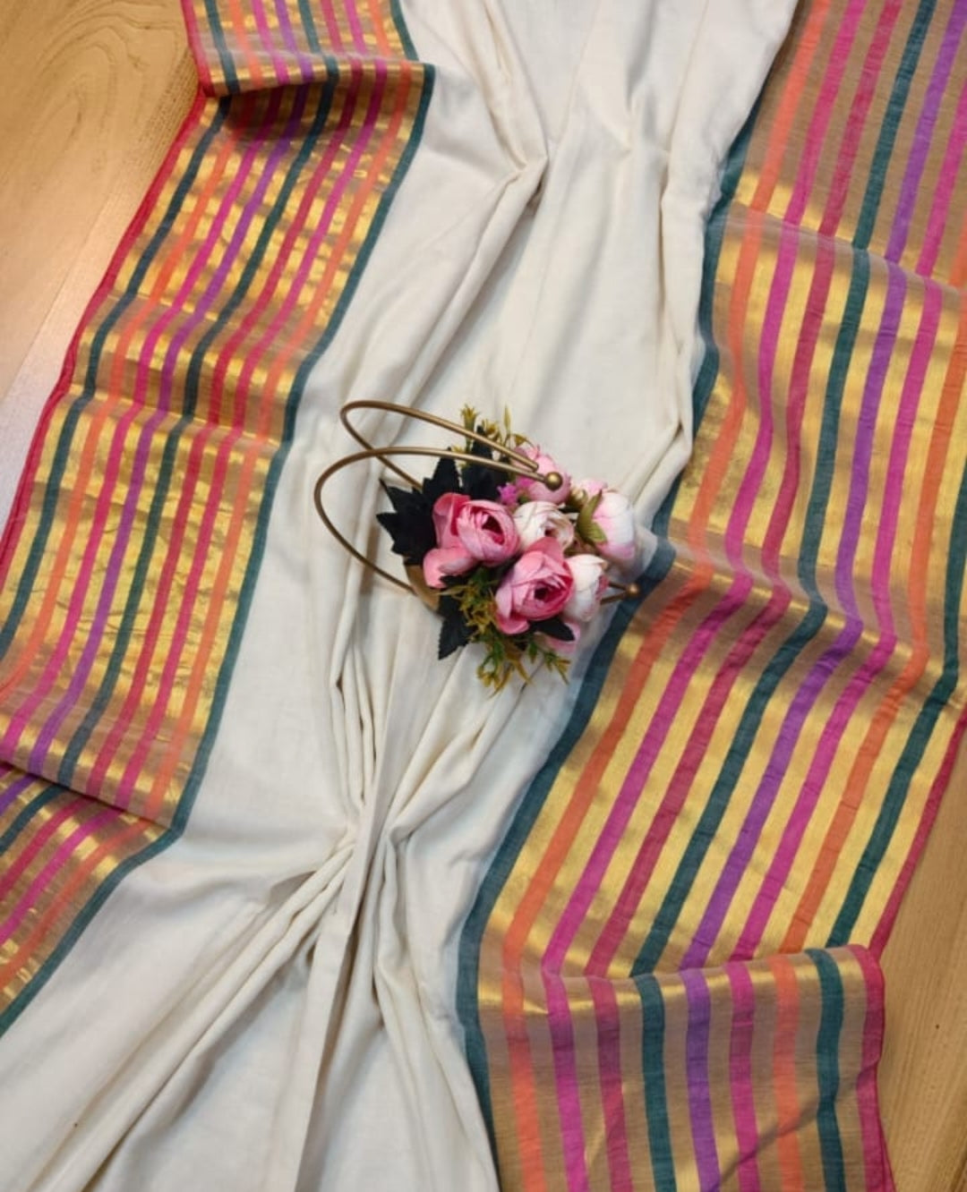 Bhadra 🌸   Mulcotton saree ♥️